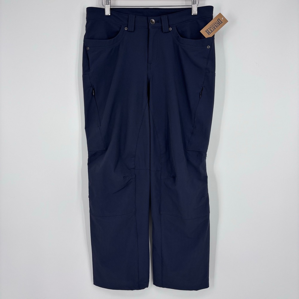Duluth Trading Co Flexpedition Boot Cut Pants Women 8 x 29 Navy Blue 95704 Ink